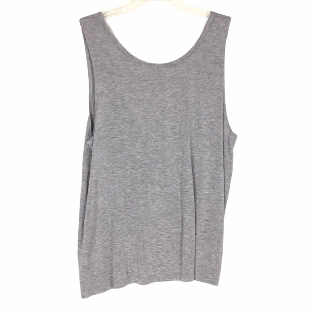 Nuoxi Heather Gray Twist Back Tank